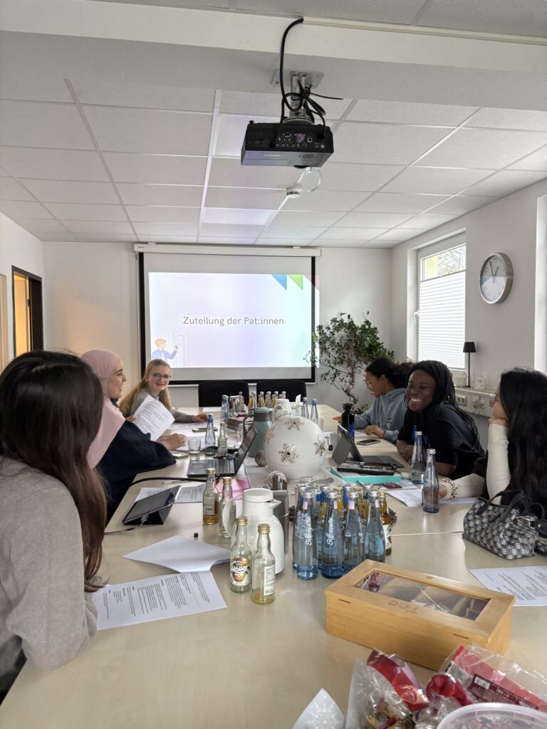 Zuteilung der Patinnen auf der Jugendratssitzung