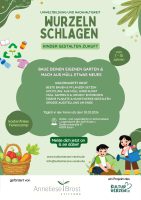 Plakat Wurzelnschlagen zum Feriencamp des KulturHerzen e.V.